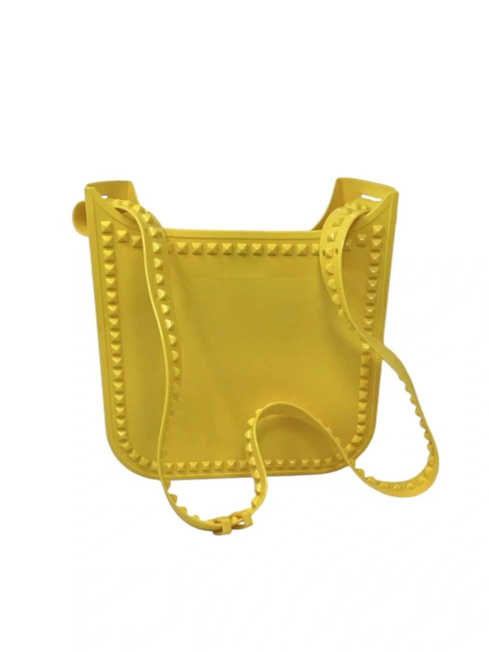 Yellow Studded Crossbody Bag - Picture 2 of 4